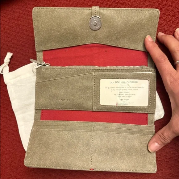 Hammitt Benjamin Wallet Slim in Pewter - Picture 4 of 6